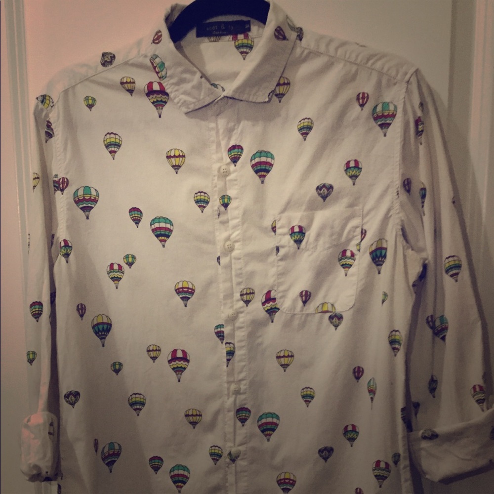 Hot Air Balloon Button Down
